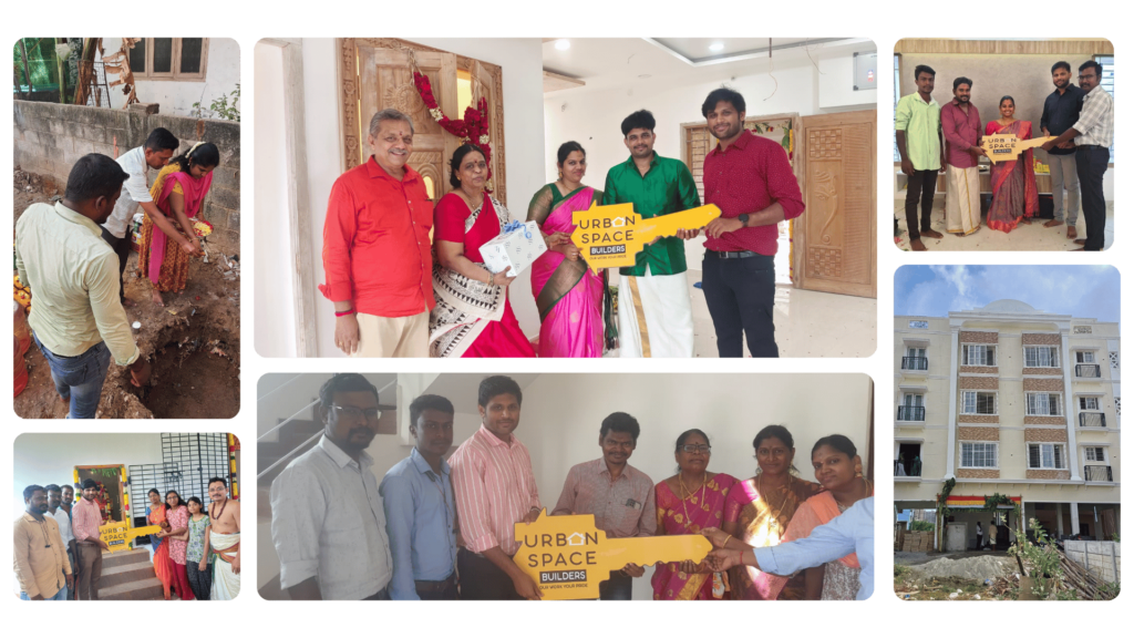 Urban Space Builders' project delivery process for residential construction in Chennai, ensuring timely and quality results.