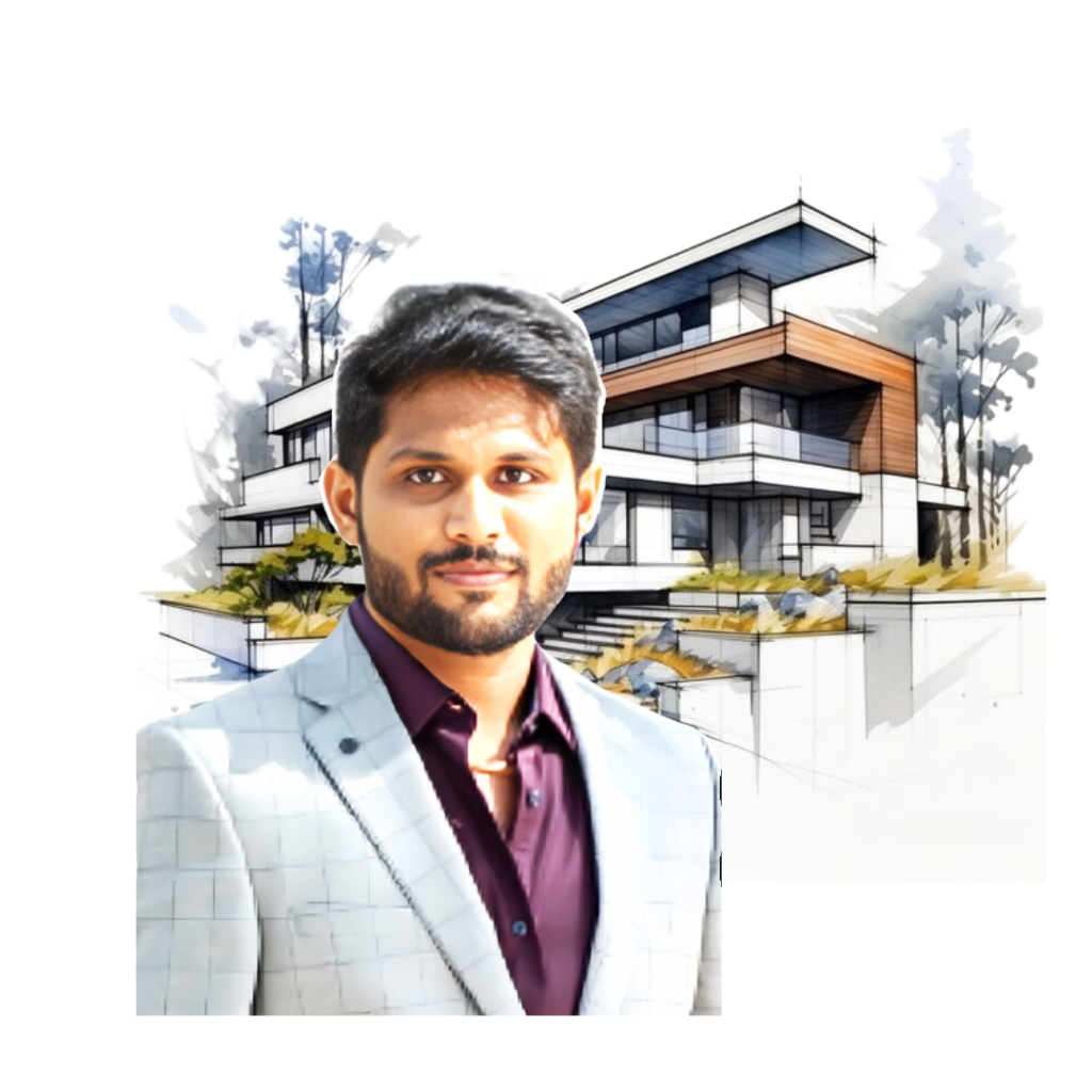Portrait of Sai Karthick, a key member of the Urbanspace Builders team, specializing in residential construction and planning in Chennai.