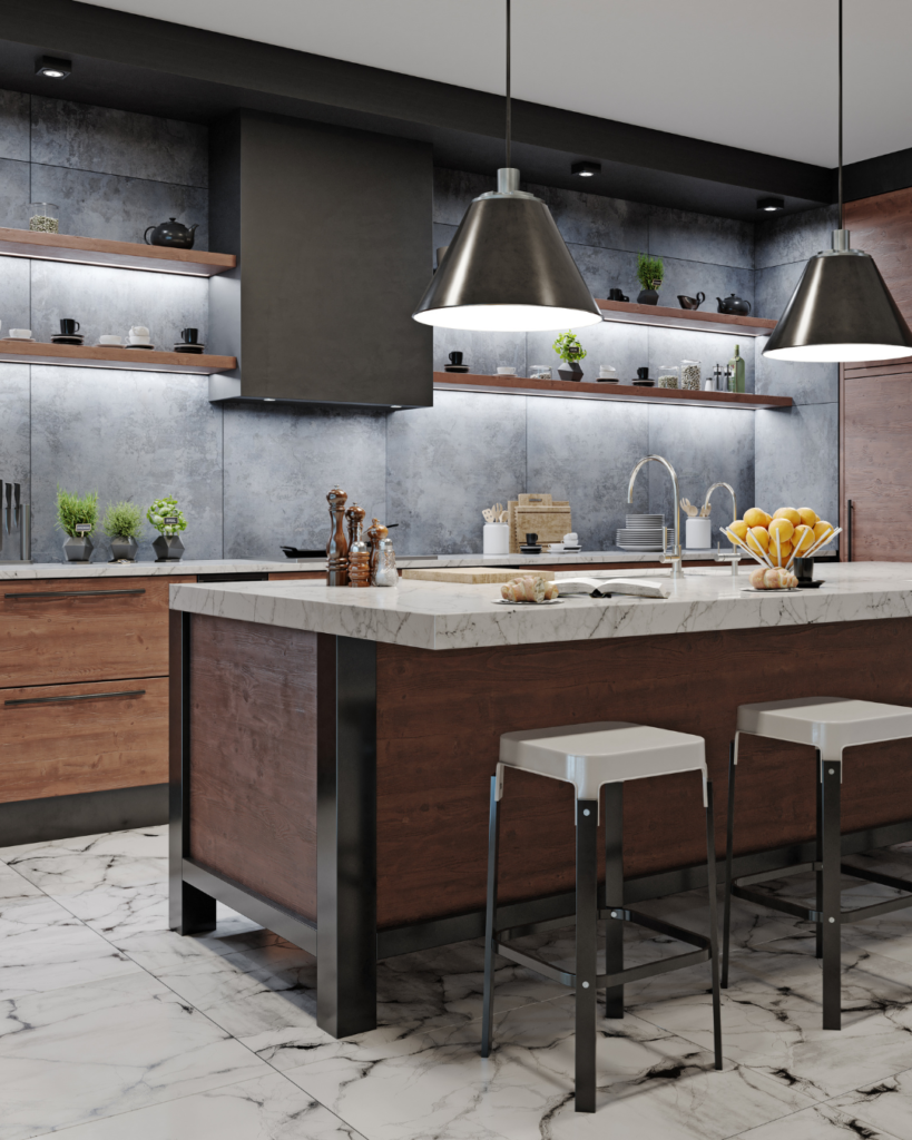 Sleek modern bathroom design by Urbanspace Builders, offering a stylish and functional space for residential homes in Chennai.